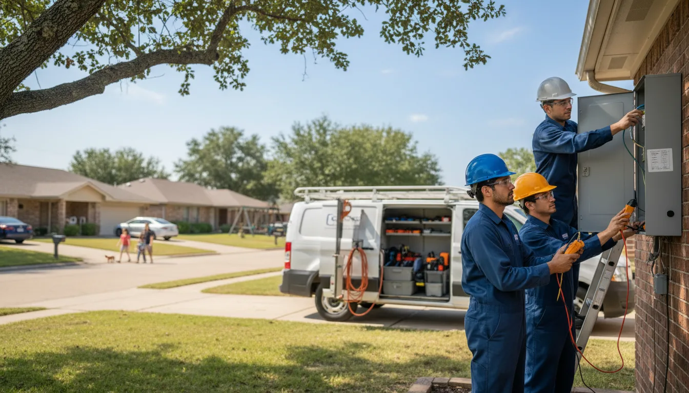 Certified electrician providing emergency electrical services in Bossier City, LA